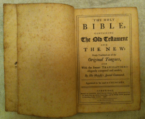 1760_Cambridge_Edition_King_James_Bible
